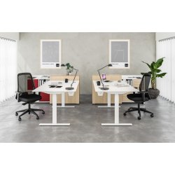 RAW H�VE S�NKEBORD MED FIRKANTEDE BEN - 2 s�jlet - inkl. bordplade