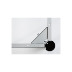 BORDRAMME TIL VALGFRI BORDPLADE - SORT/ALU - RUNDE BEN