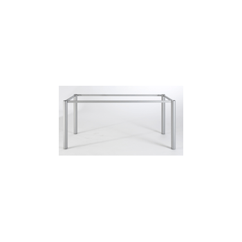 BORDRAMME TIL VALGFRI BORDPLADE - SORT/ALU - RUNDE BEN