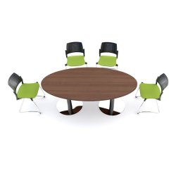 MDEBORD MED SJLEFOD / OVAL