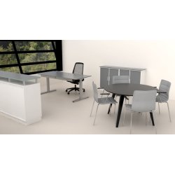 SPIDER KANTINEBORD RUND - Bordplade strrelse : 100 - : 200 cm