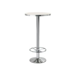 INOX STEL MED RINGBASE H:110/FOD :45 - Max. bordplade : 70 / 60x60 cm