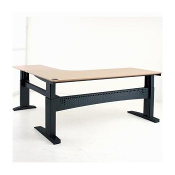 HJØRNE HÆVESÆNKEBORD MED PLADE