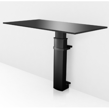 VÆGHÆNGTE HÆVESÆNKESTEL MED BORDPLADE