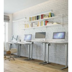 CONSET 501-43 HVE SNKEBORD - 2 sjlet, Inkl. bordplade